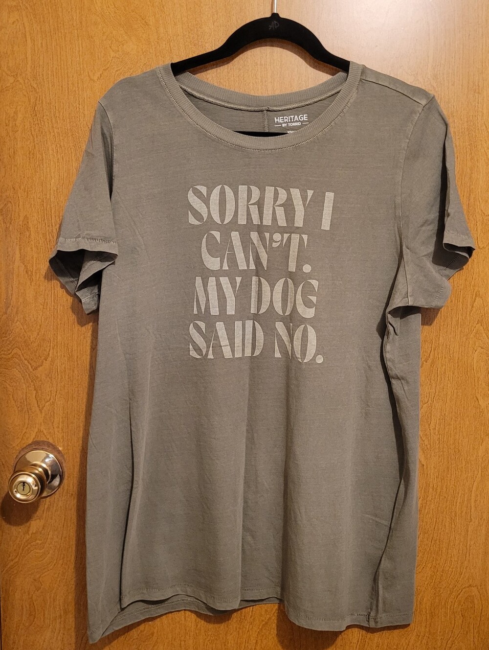 Torrid "Sorry I Can't. My Dog Said No." Tshirt